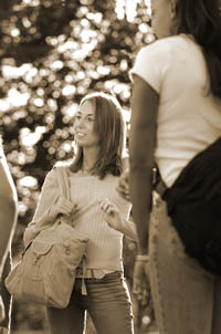 talking